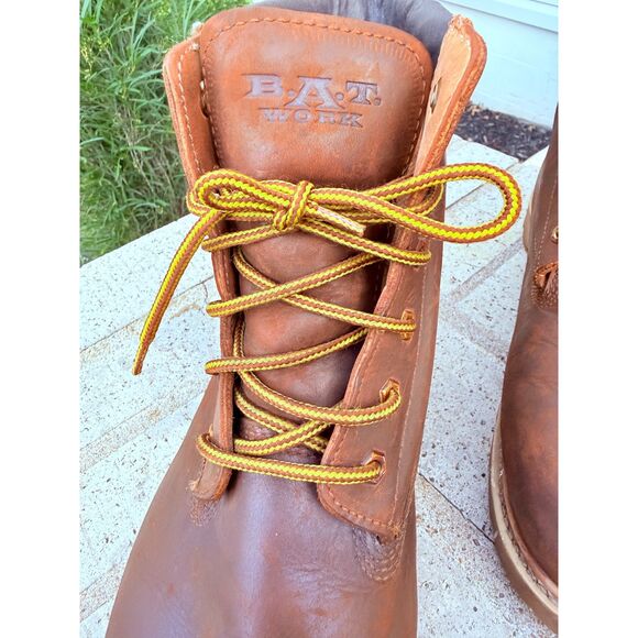 B.A.T. Work Insulated Leather Boots Mens 13 Brown Thermal Oil Resistant Laced main image 6